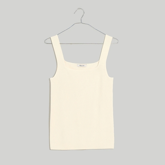 NWT Madewell Bradbury Square Nevk Sweater Tank Top - Picture 4 of 6